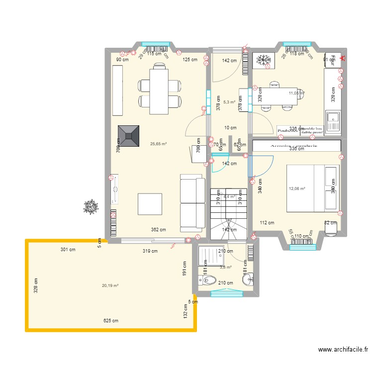 RDC Loperhet V2  ALEX. Plan de 7 pièces et 82 m2