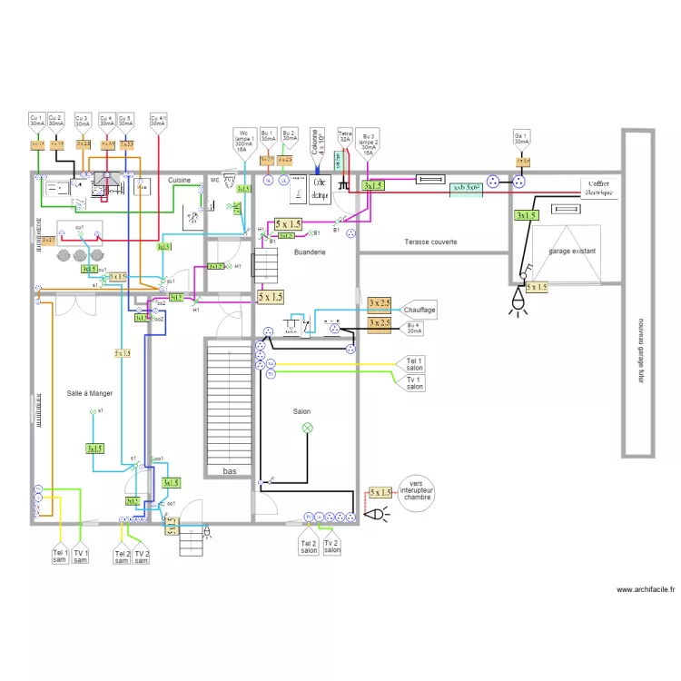 Guillaume premier &eacute;tage. Plan de 