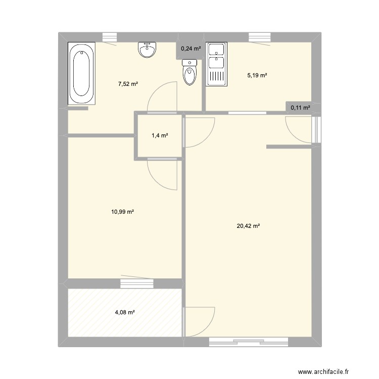 Appartement Saint Denis. Plan de 0 pièce et 0 m2