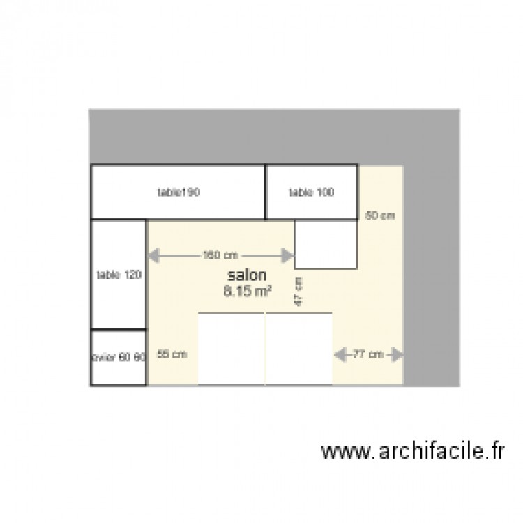 salon2. Plan de 0 pièce et 0 m2