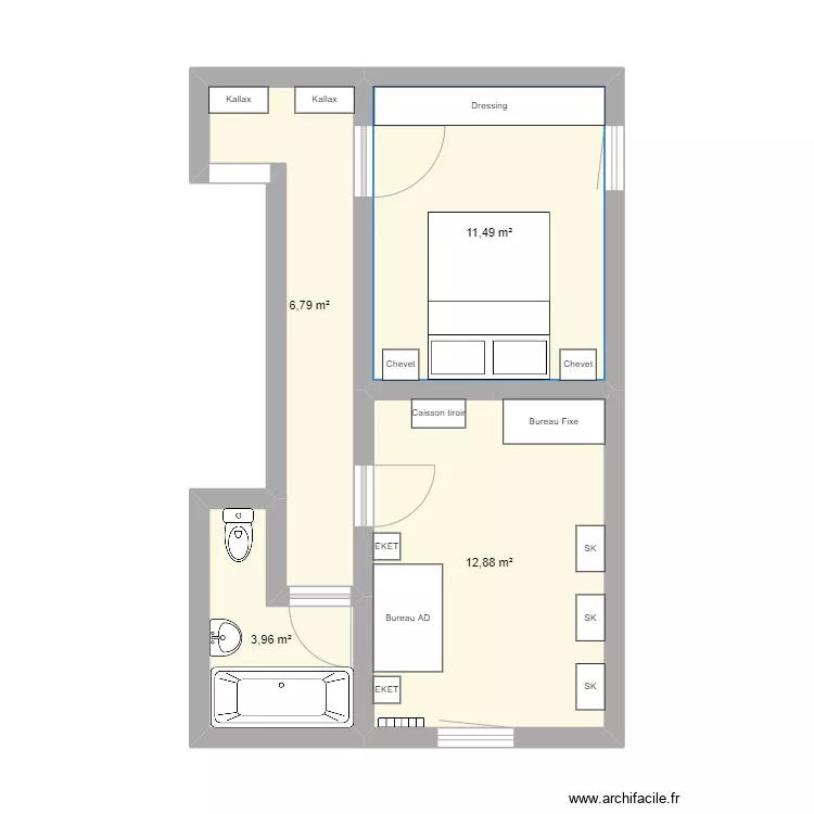 Maison 2022 UP. Plan de 