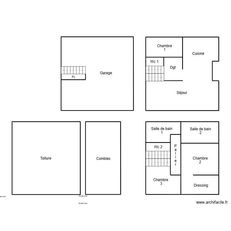 LANDUDEC LEBRUN. Plan de 