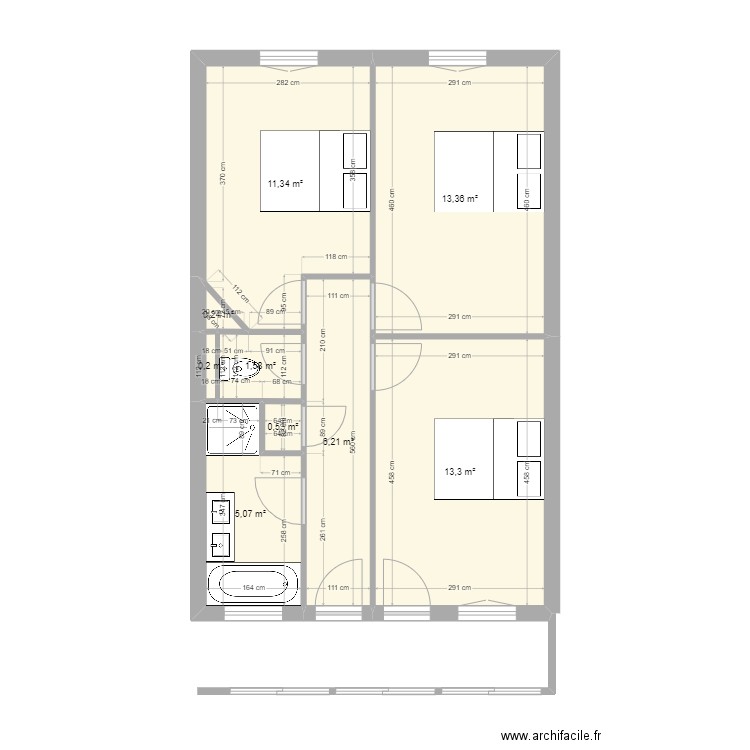 Maison étage NAY. Plan de 0 pièce et 0 m2