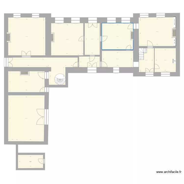 La Clousi&egrave;re RDC2. Plan de 