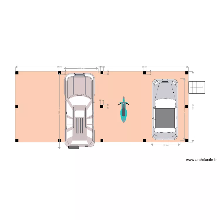 CARPORT OUZILOU. Plan de 