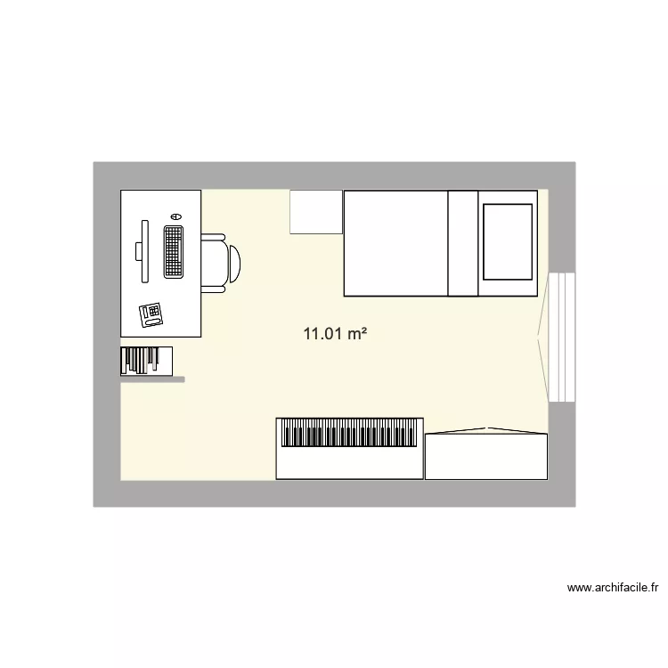 chambre. Plan de chambre. Plan de