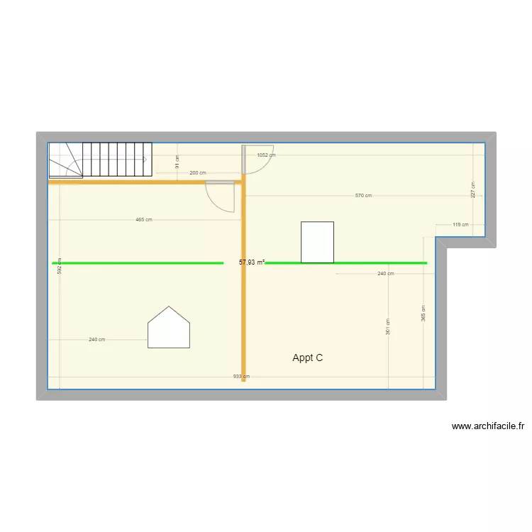 Appt C poutre. Plan de Appt C poutre. Plan de