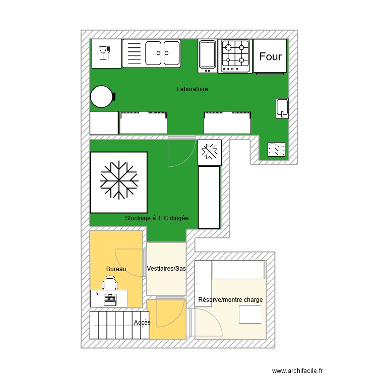 L'ENJOUE. Plan de 6 pièces et 40 m2