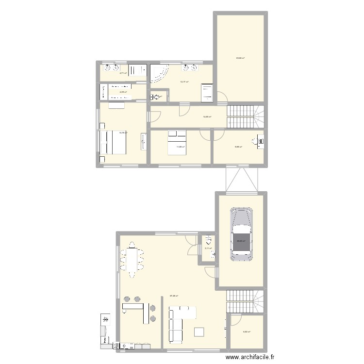 Maison L. Plan de 0 pièce et 0 m2