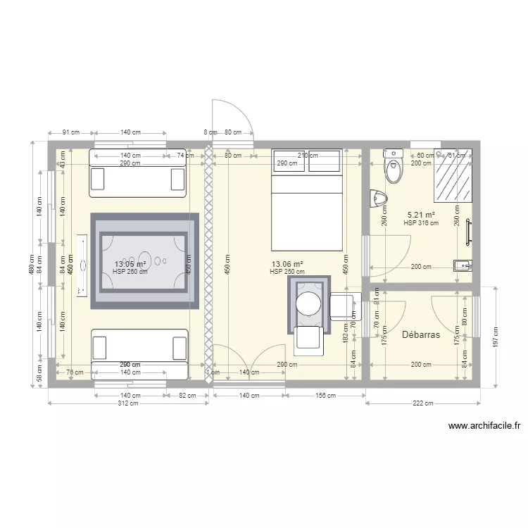 STUDIO DE CAMPAGNE RED. Plan de STUDIO DE CAMPAGNE RED. Plan de