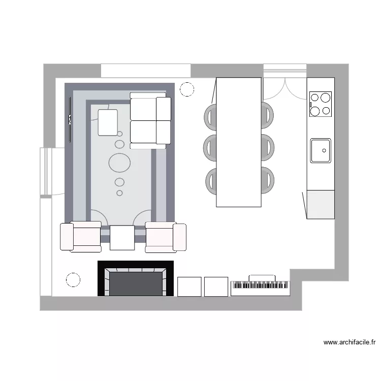 Salon Chesières. Plan de Salon Chesières. Plan de