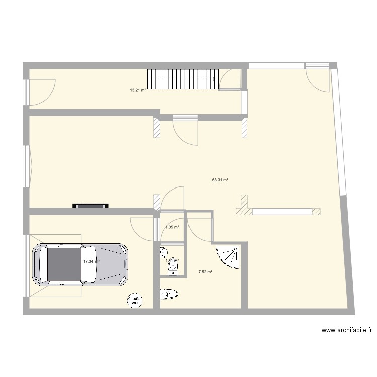 Maison Voisins. Plan de 0 pièce et 0 m2