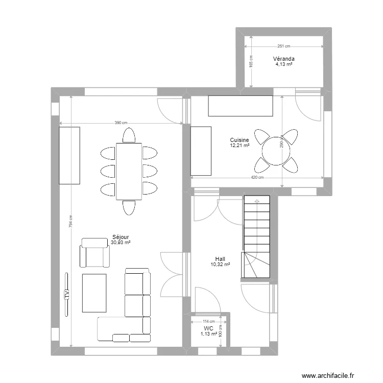 Saint-Germain, route de Perwez 32 (rdc). Plan de Saint-Germain, route de Perwez 32 (rdc). Plan de