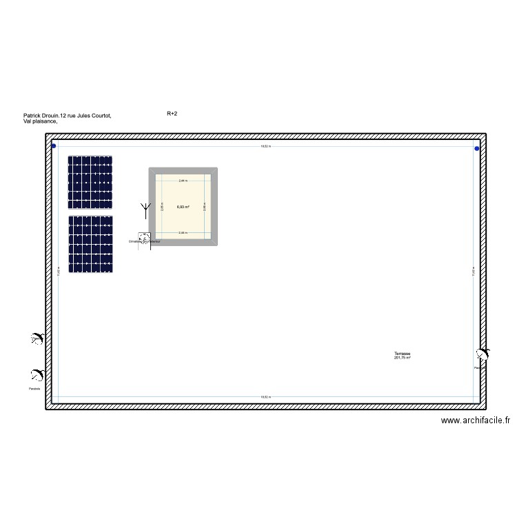  J Courtot, Val plaisance, . Plan de 2 pièces et 218 m2