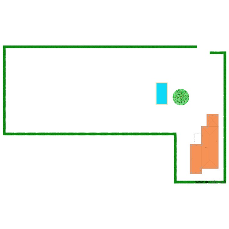 Projet piscine. Plan de 0 pièce et 0 m2