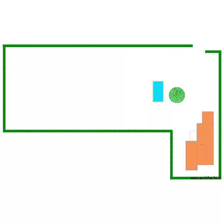 Projet piscine. Plan de 