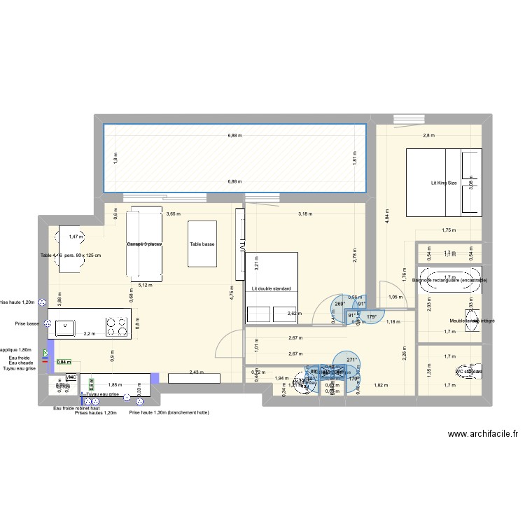 Appartement. Plan de 0 pièce et 0 m2