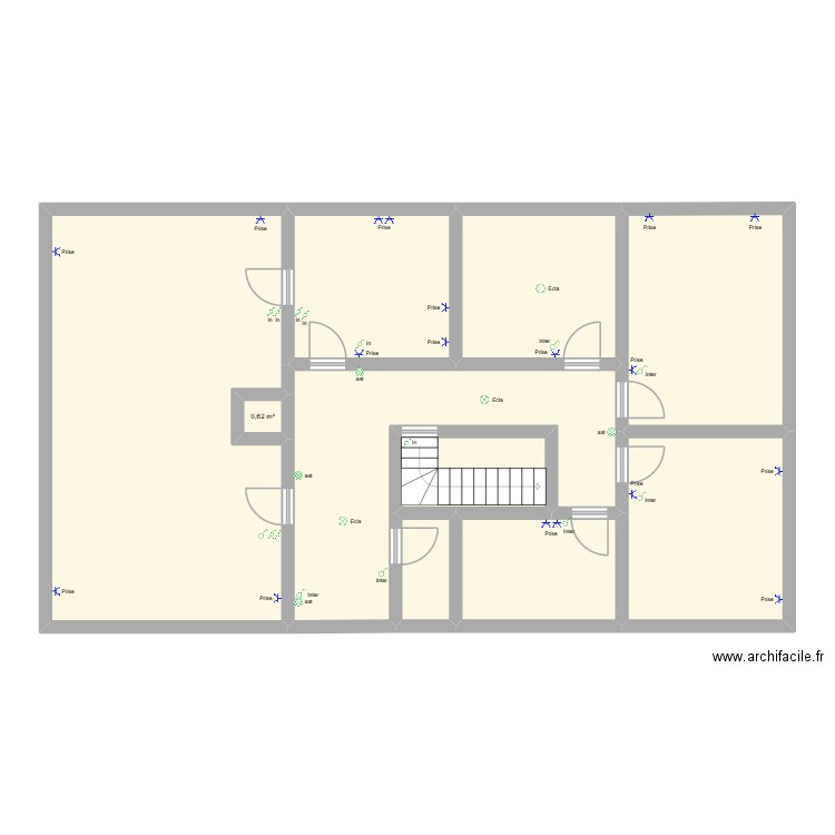 Rachelle rez. Plan de 10 pièces et 130 m2