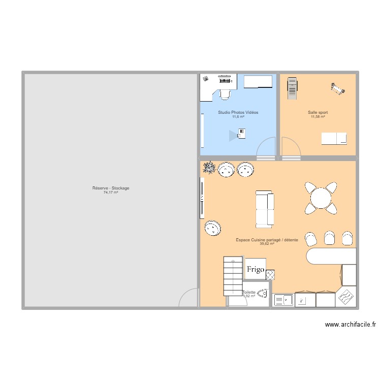 GOULE BENEZE sous sol GMP. Plan de 0 pièce et 0 m2