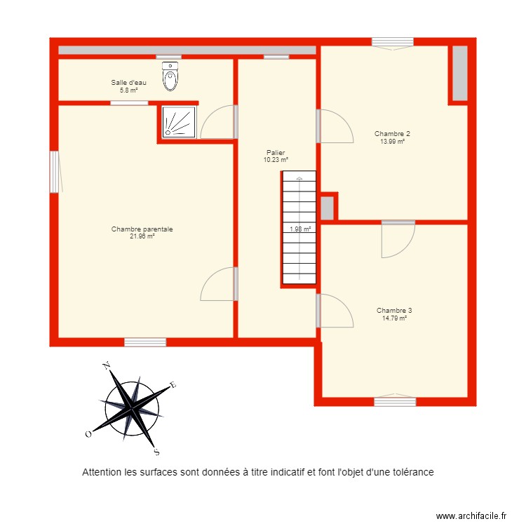 BI 2729 étage non côté. Plan de 0 pièce et 0 m2