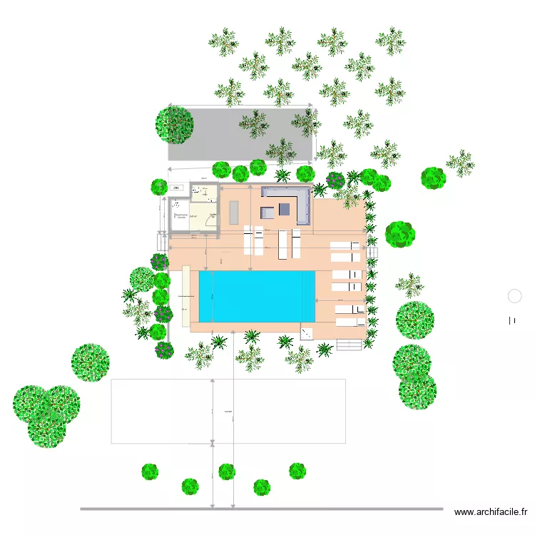 plan piscine mas 1. Plan de 