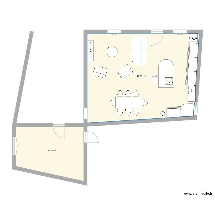 Maison Olivet. Plan de 0 pièce et 0 m2