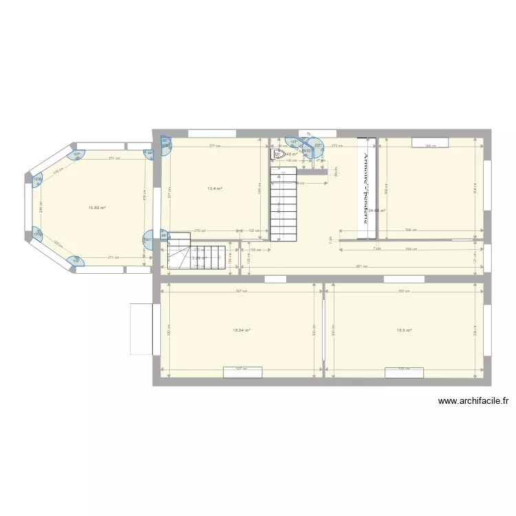 viro existant. Plan de 