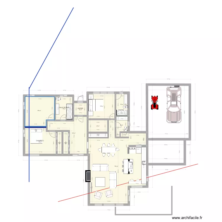 vieux chalet PLAN RENO CUISINE. Plan de vieux chalet PLAN RENO CUISINE. Plan de