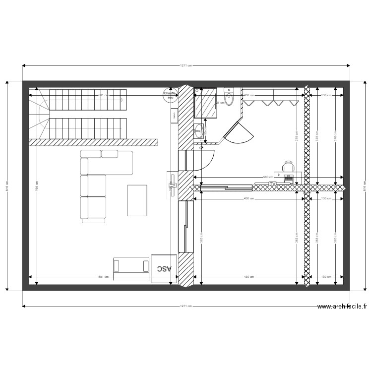 combles amenagees 9. Plan de 0 pièce et 0 m2