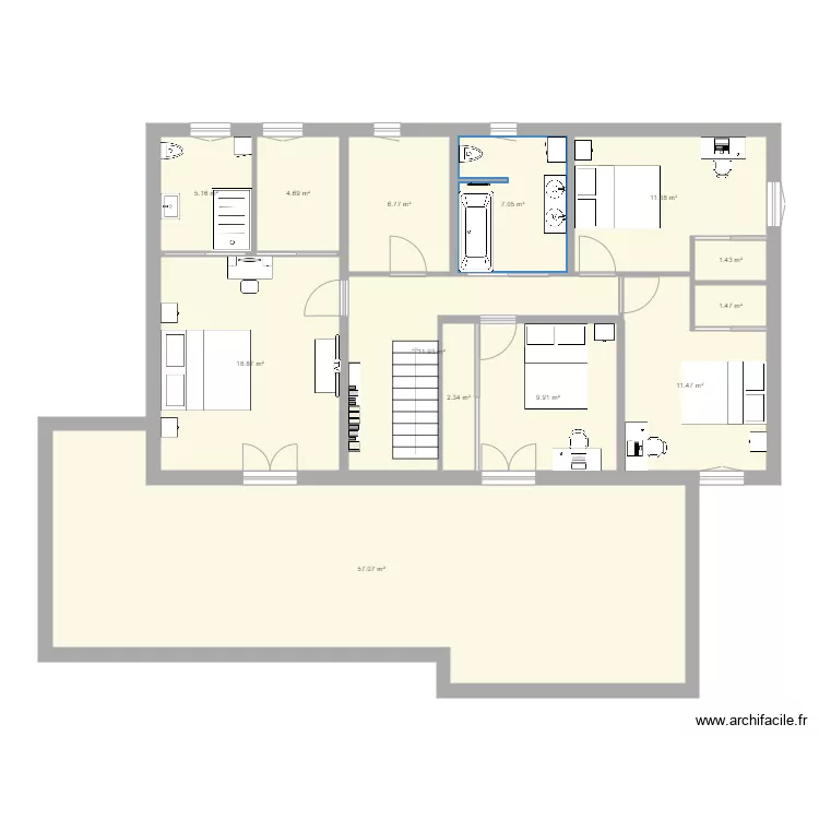 MAISON R1 2. Plan de 