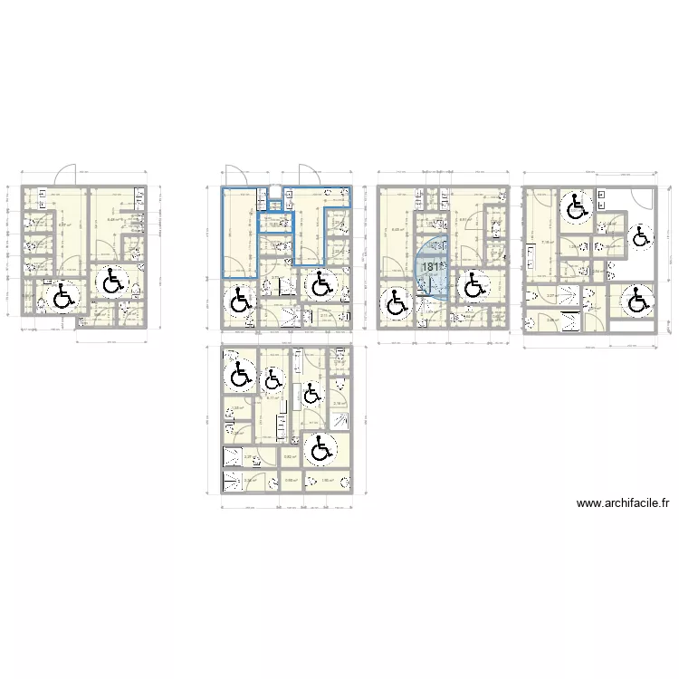 Toilettes trip 2 der. Plan de 