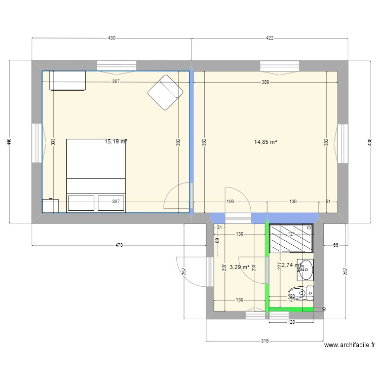 Plan sb. Plan de 0 pièce et 0 m2