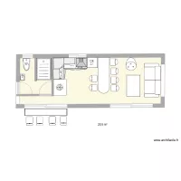 MICHEL POOL HOUSE 8,30 X 3 = 24,90 M2 (25)