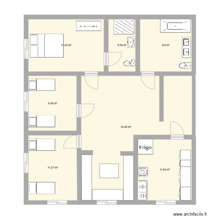 Maison Maroc Plan Dessiné Par Elmo81