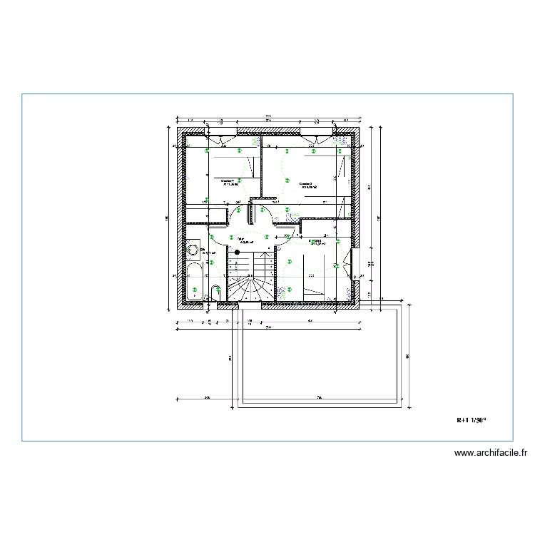 maison R1. Plan de maison R1. Plan de