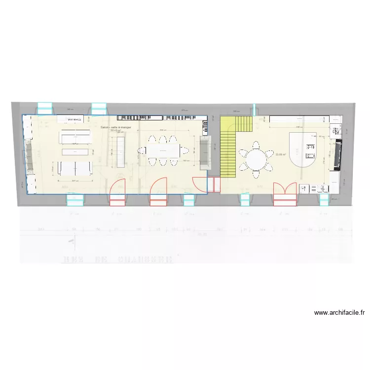 Rez de chaussée manoir dernière version. Plan de Rez de chaussée manoir dernière version. Plan de