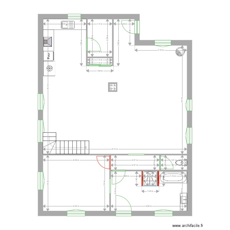 MALET suite parentale. Plan de 0 pièce et 0 m2