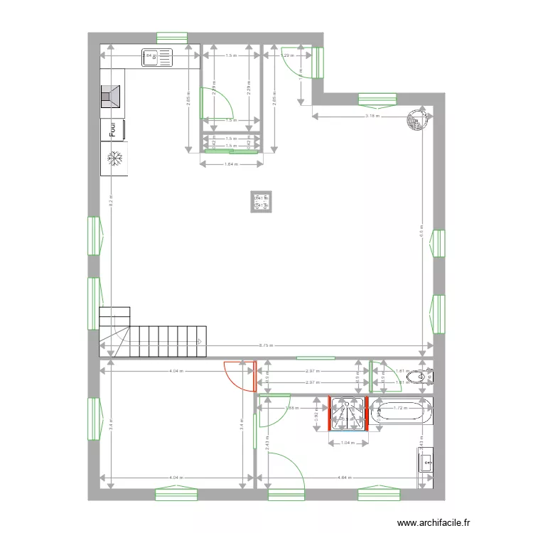 MALET suite parentale. Plan de 