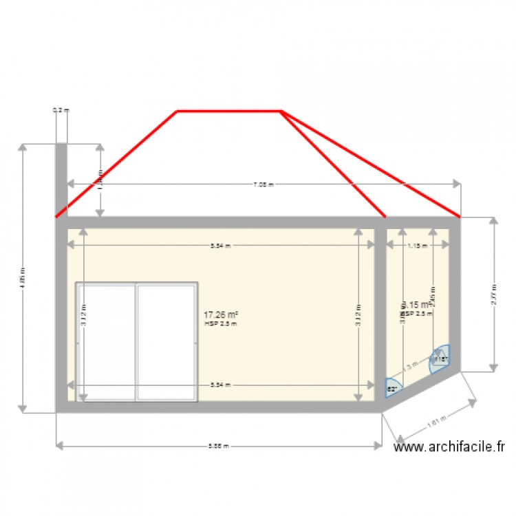 VUE 3D VERANDA FACADE  EST. Plan de 0 pièce et 0 m2