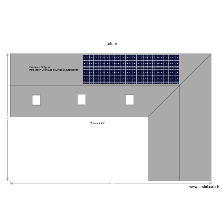 Toiture. Plan de 0 pièce et 0 m2