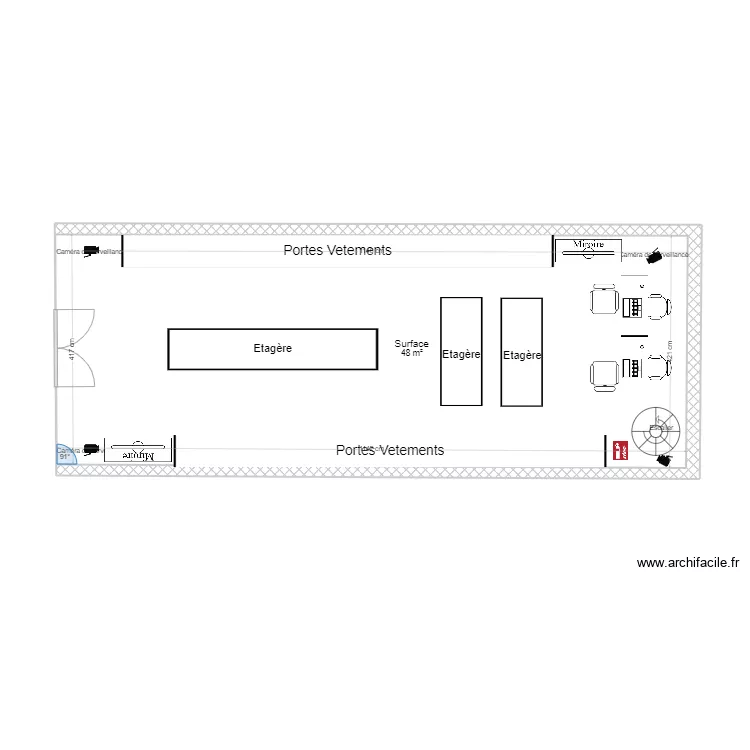 MAGASIN MODELLE. Plan de MAGASIN MODELLE. Plan de