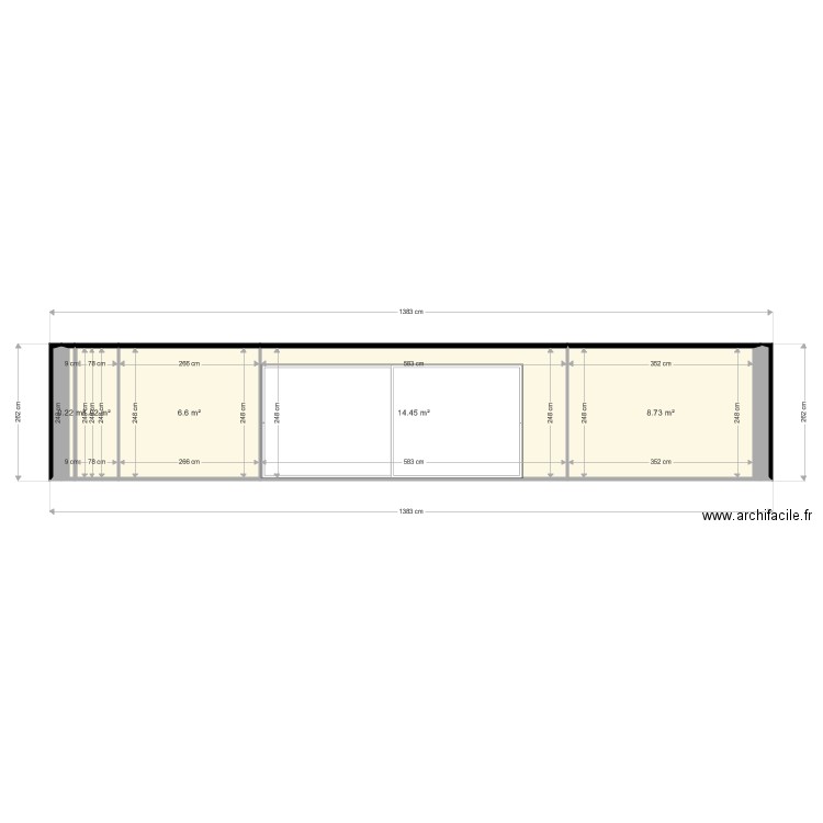 Façade en élévation . Plan de 0 pièce et 0 m2