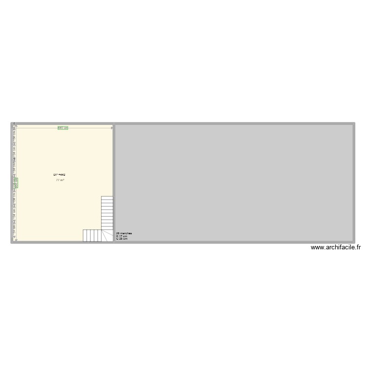 MC-R Performance mezzanine avant travaux. Plan de 0 pièce et 0 m2