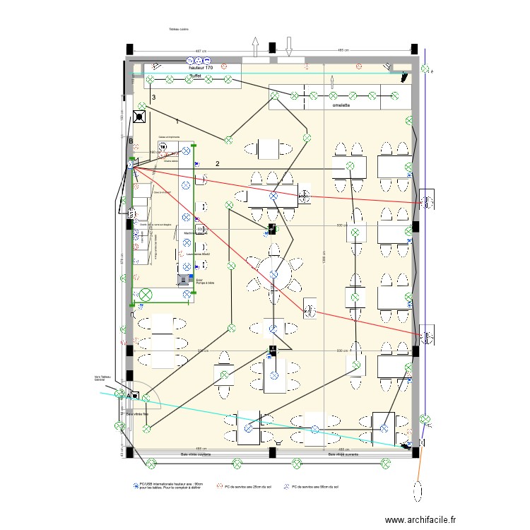 Salle resto Ivato élec  du 01 03 20. Plan de 0 pièce et 0 m2