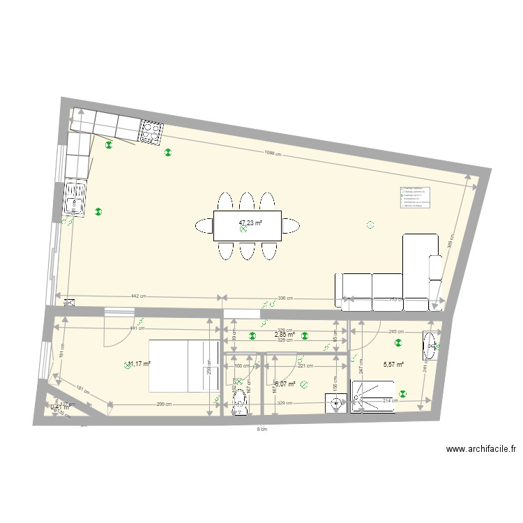 seb app1 lumiere . Plan de 0 pièce et 0 m2