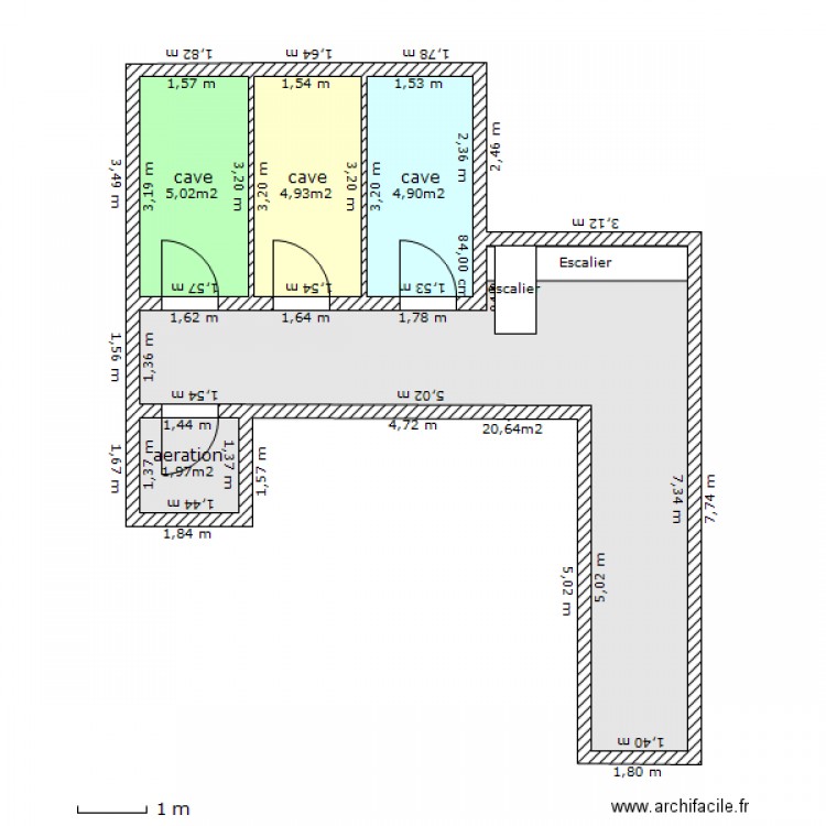 ceinture 23.sous-sol.OK. Plan de 0 pièce et 0 m2