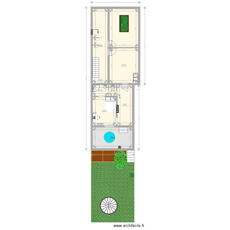Estelle cave 02 avec jardin. Plan de 0 pièce et 0 m2