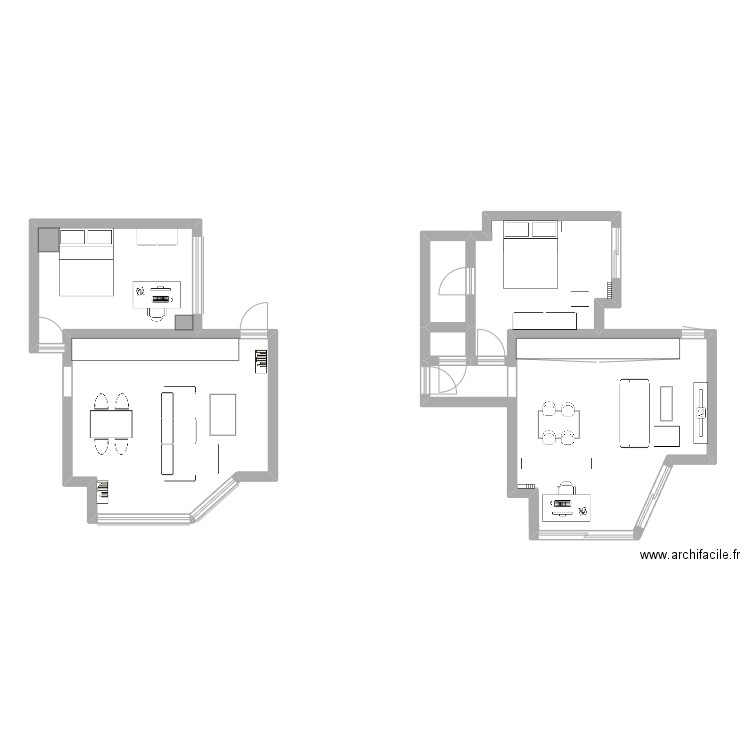 Nouvel appartement. Plan de 5 pièces et 72 m2