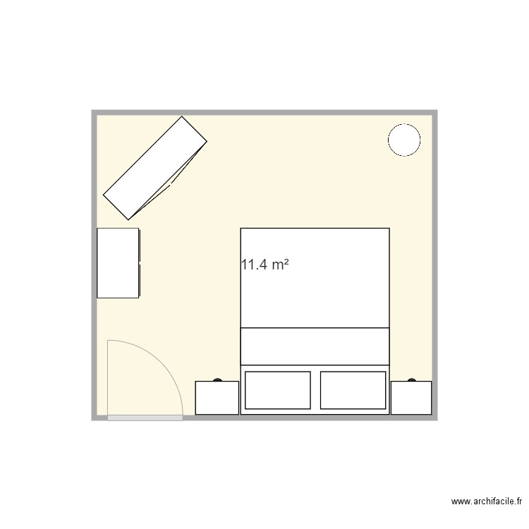 Chambre. Plan de 0 pièce et 0 m2