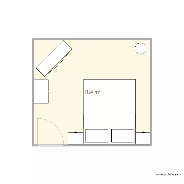 Chambre. Plan de 